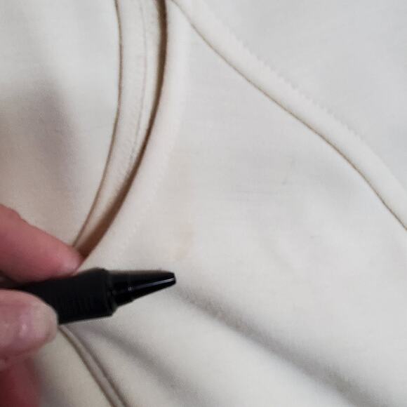 Vintage Loft Knit Pant Suit Womens 2P Ivory Cream Sleeveless Knit Tank Retro 50s - Picture 15 of 16